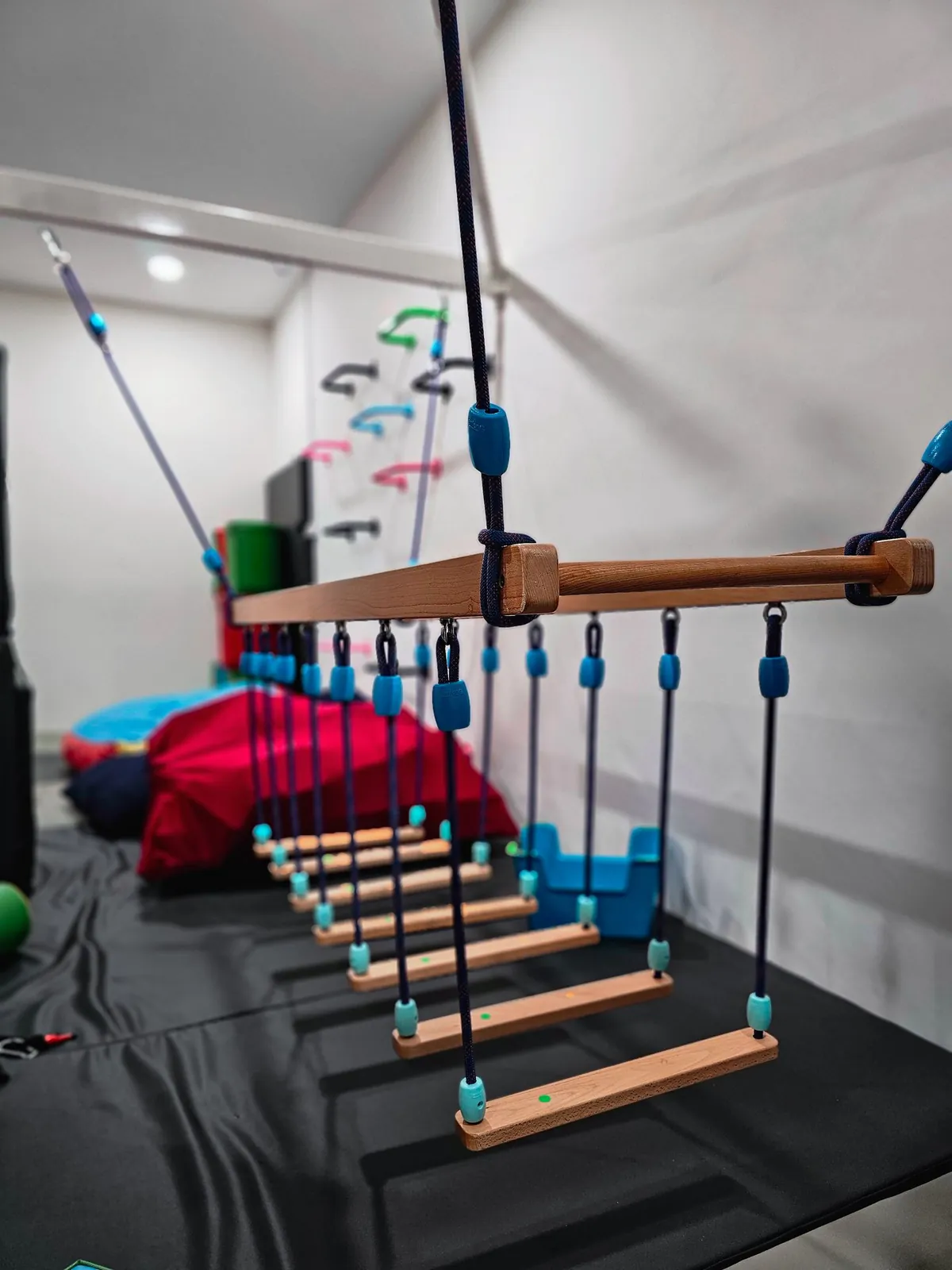 Beready Occupational Therapy Centre 悬挂式绳木梯桥与软垫